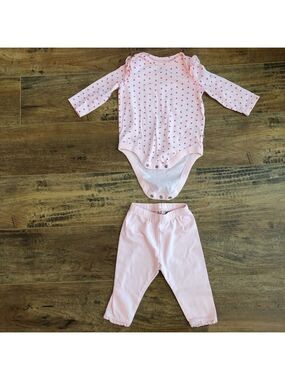 GAP Baby Organic Cotton Mix and Match Printed Bodysuit and Leggings 2-Piece 3-6M